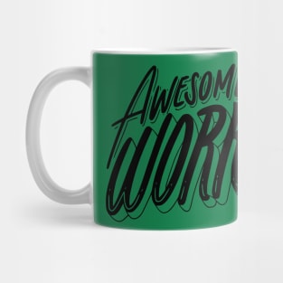 Minimalist White Background Graffiti Motivation Mug